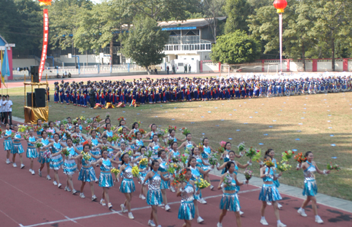 学院第二十八届田径运动会隆重开幕集萃之三