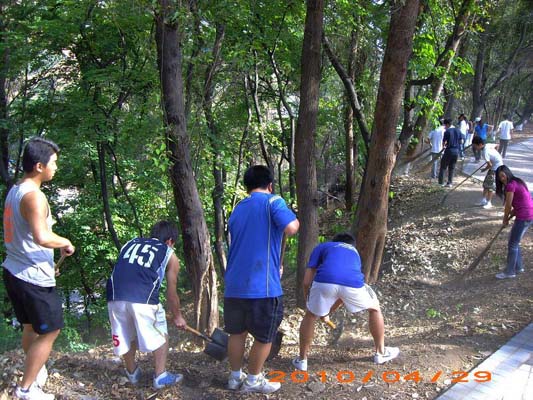 电子电气工程系组织学生干部开展义务劳动